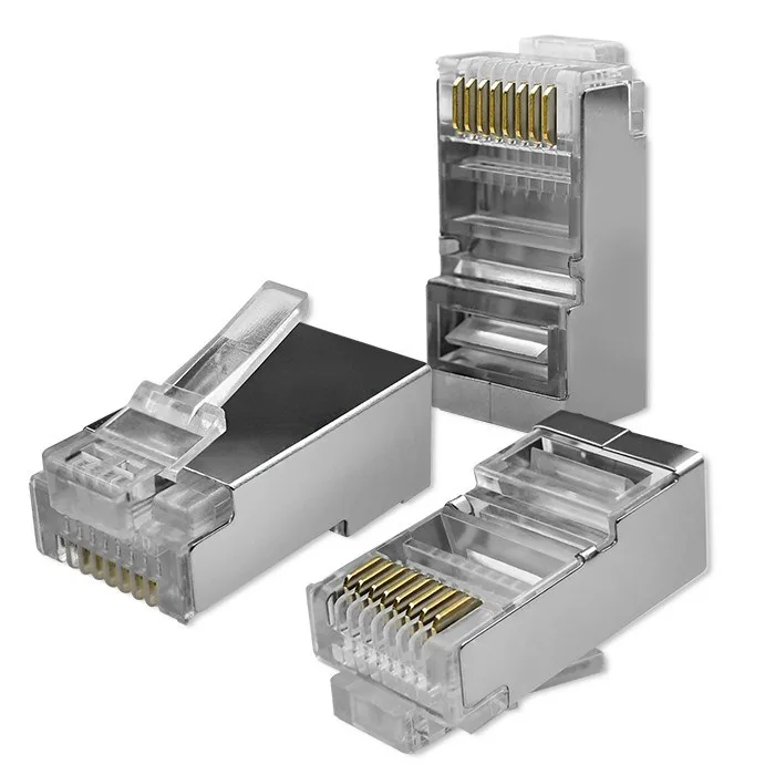 Qoltec 54556 conector RJ45 Plata