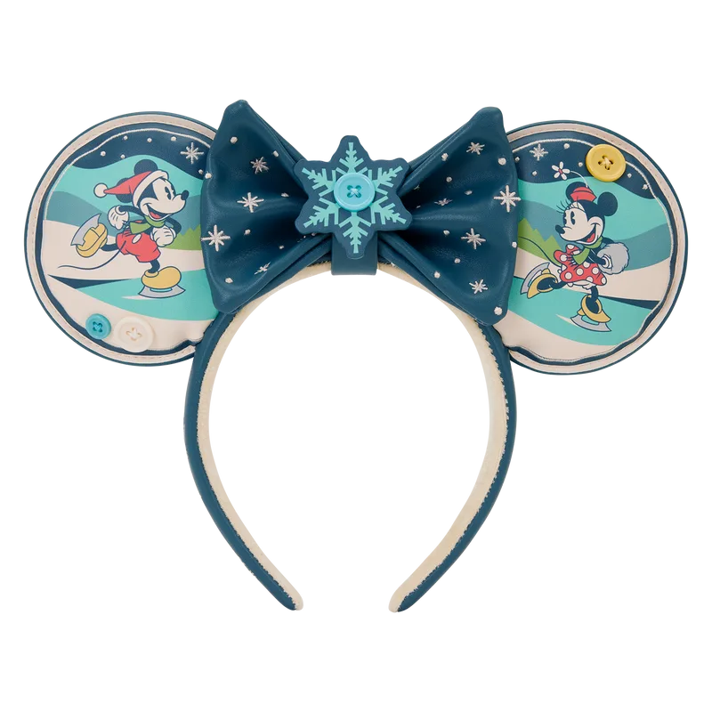 Diademas orejas mickey & minnie holiday disney loungefly