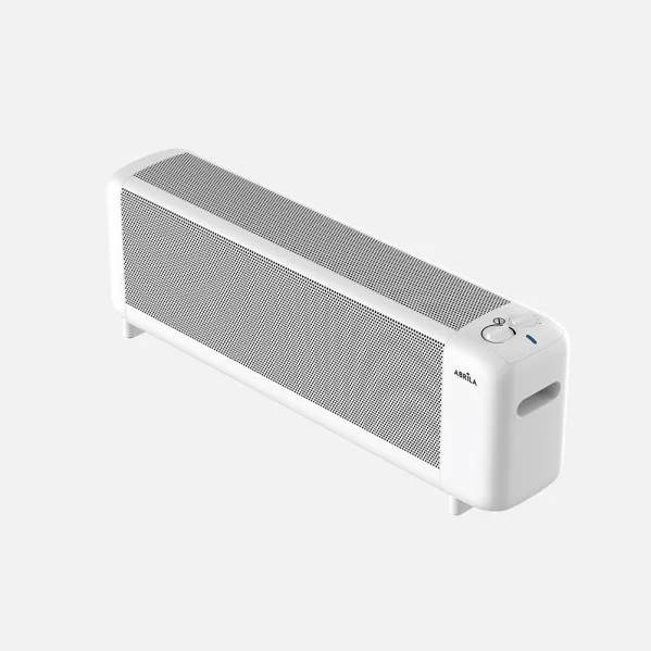 ABRILA - Pinsapo - Radiador de Mica Blanco 2000W | 2 Potencias | Protección Antivuelco | Luz Indicadora | Seguridad | Termostato Regulable | Blanco