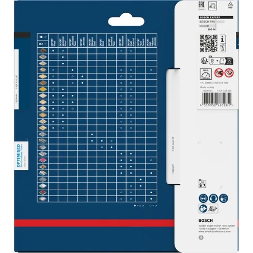 Bosch 1x Hoja de sierra circular EXPERT Fibre Cement cordless (para Tableros de fibrocemento, Ø mm, Professional Accesorios Sierras circulares de mano sin cable, Sierras circulares)
