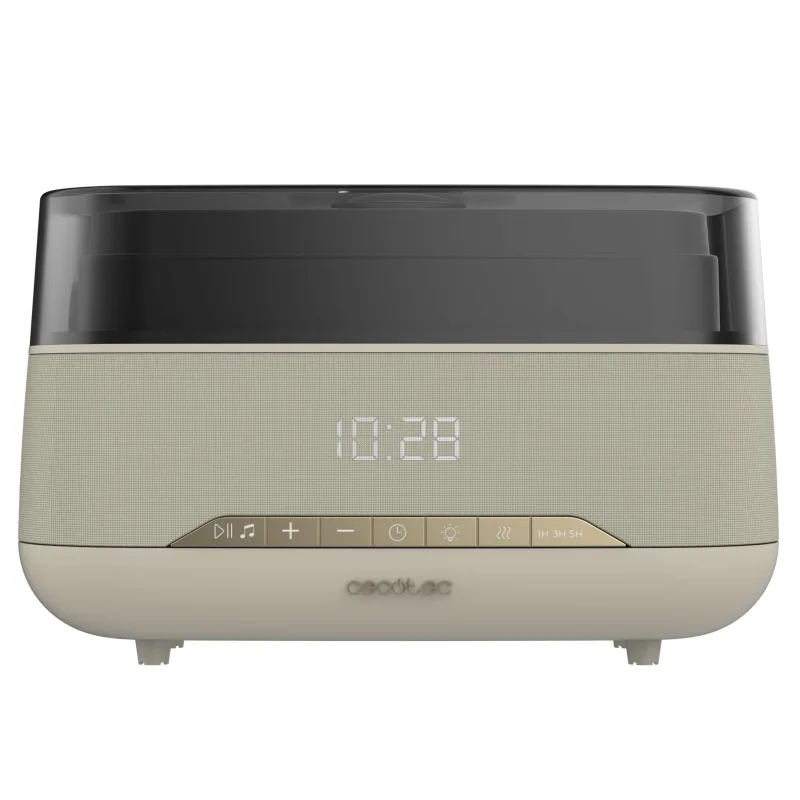 Cecotec Difusor de Aromas - Humidificador Ultrasónico - 300ml - PureAroma 1300 Hydra Speaker. Altavoz Bluetooth, Luz LED, Temporizador 5h, 3 Modos Vapor, Aromaterapia, Cobertura 25m²