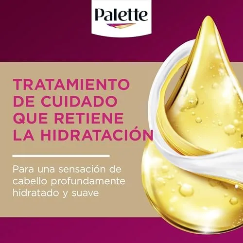 Palette Intensive Creme Color 7-77 Cobrizo Ultra Radiante, tinte de pelo permanente con aceite de macadamia y almendras, cubre el 100% de las canas y raíces, para un color radiante