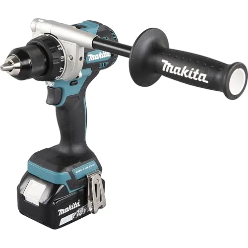 Taladro atornillador Makita LXT ®, 18V DDF492RTJ con dos baterias, cargador y maletin.