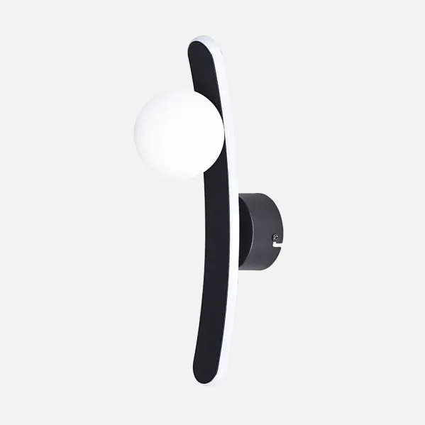 FABRILAMP Aplique Fermoselle 10W+3W 4000K negro 1105lm 35x9x14 cm