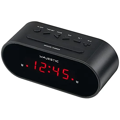 New Majestic SVE-235 Reloj despertador digital Negro