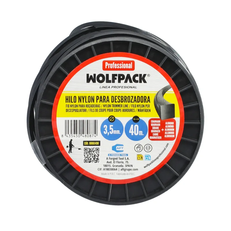 Hilo nylon/alum.cuadrad.prof.3,5mm (40m)