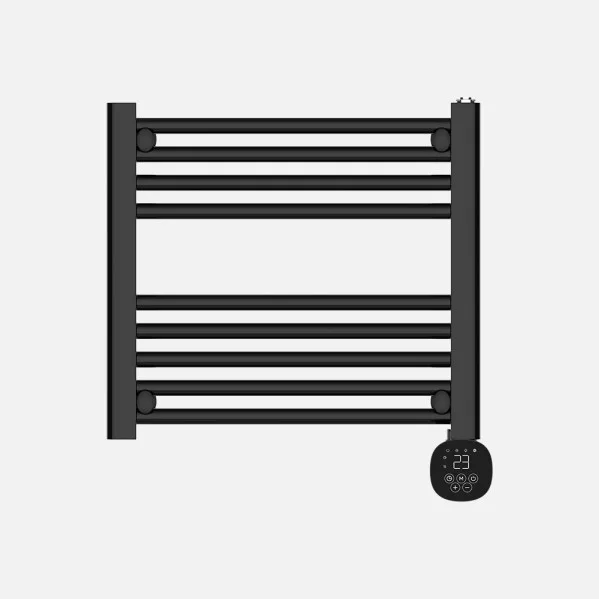 ABRILA - Scuti - Toallero Eléctrico Negro 300W | Tres Modos de Calefacción | Display Táctil | Anti-hielo | Temporizador | Negro