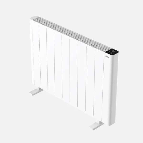 ABRILA - Point - Emisor Térmico de Aluminio Blanco 2000W | Tres Modos de Calefacción | Programación 7 Días | Control Táctil | Protección Antivuelco | Blanco