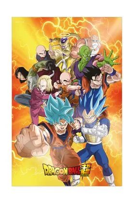 SD TOYS - Poster 3D Universal Survival Heroes Dragon Ball Super - Medidas 38x58cm