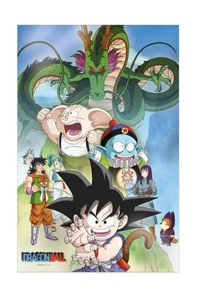 SD TOYS - Poster 3D Shenron and Heroes Dragon Ball - Medidas 38x58cm