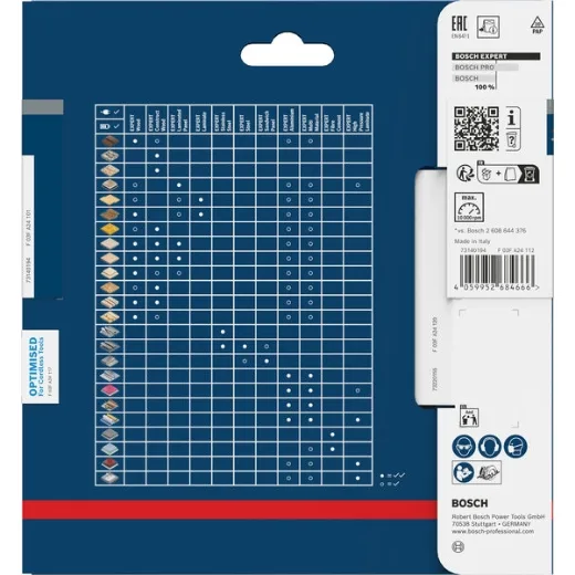 Bosch 1x Hoja de sierra circular EXPERT Wood cordless (para Madera blanda, Madera dura, Ø mm, Professional Accesorios Sierras circulares de mano sin cable)