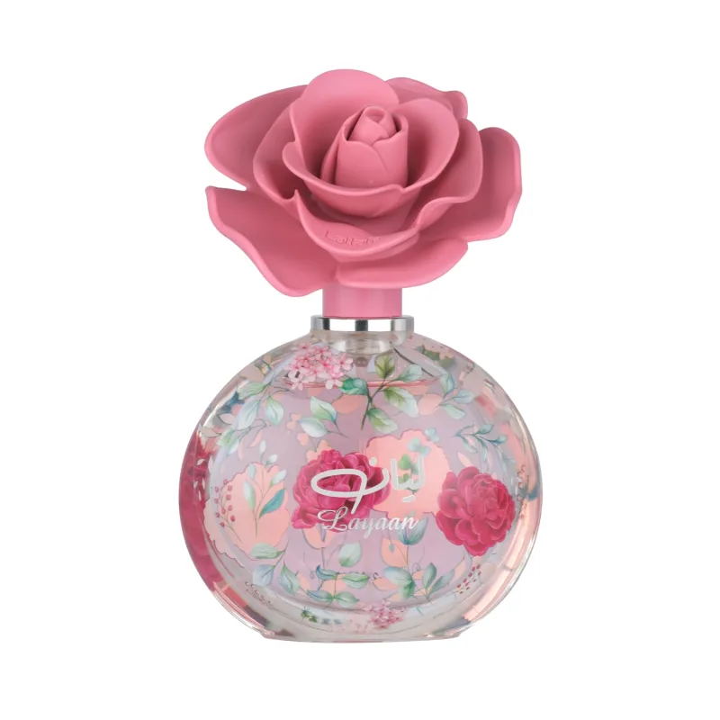 Lattafa Layaan - Frutal, Floral, Ambar, Almizcle - Eau de Parfum spray de larga duración para mujer, 75 ml / 2.53 onzas