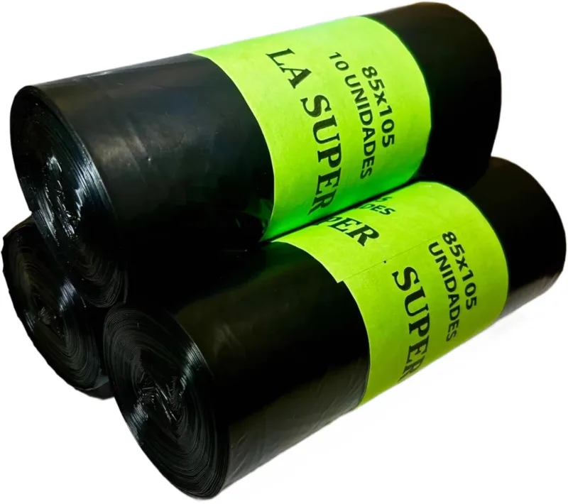 Bolsas de basura 50L comunidad (30 bolsas)-Pack 3 rollos Resistentes y Grandes 70x80 cm Ideal para cubo Doméstico, Oficina o Comunidad y Baños.