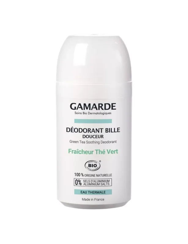 Gamarde, gamarde, bio, anti-perspirant, green tea, deodorant roll-on, for women, 50 ml