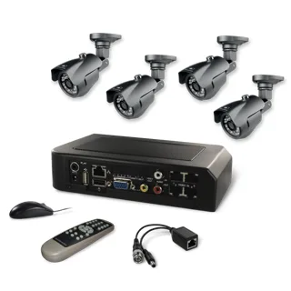 Atlantis Land NetDVR T410 Kit kit de videovigilancia Alámbrico 4 canales