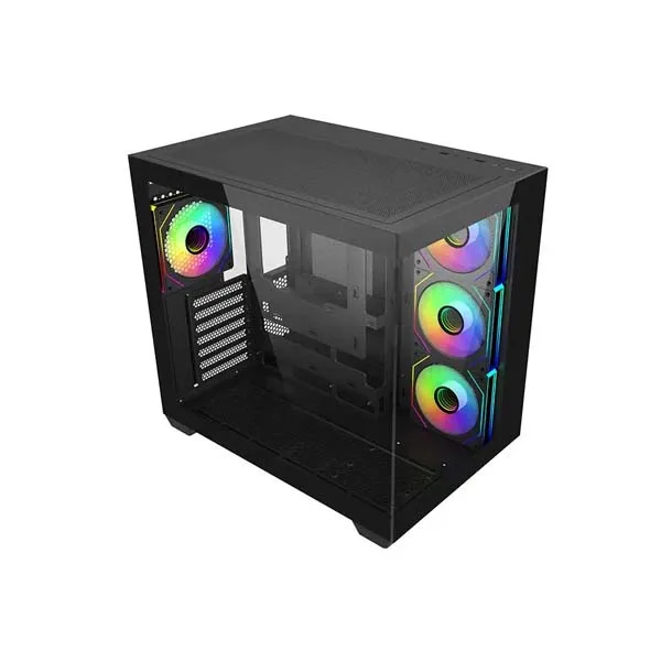 Cooler Master Elite 681 - Carcasa para Ordenador (4 Ventiladores preinstalados), Soporte de hasta 360 mm AIO, Soporte para Placa Base ATX, Listo para RTX Serie 50 hasta 410 mm, Conector de