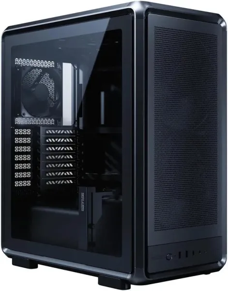Cooler master masterframe 500 caja torre e-atx - ventana lateral - paneles intercambiables - 2 ventiladores de 200mm frontales - rejilla metal-mesh - 654x580x376mm - color negro