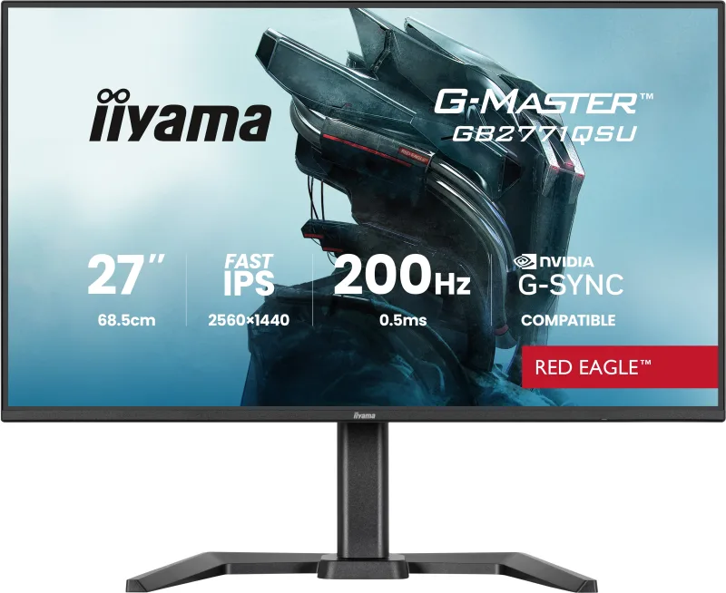iiyama G-MASTER GB2771QSU-B1 pantalla para PC 68,6 cm (27") 2560 x 1440 Pixeles Wide Quad HD Negro