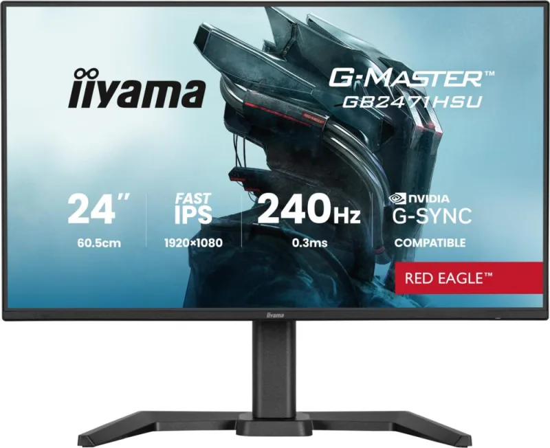 iiyama G-MASTER GB2471HSU-B1 pantalla para PC 60,5 cm (23.8") 1920 x 1080 Pixeles Full HD Negro