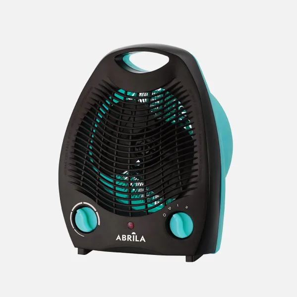 Termoventilador elect.lubian 2000w turquesa/negro 2potencias 3fun.sist.seguridad,termostato reg.26,5x21x13cm