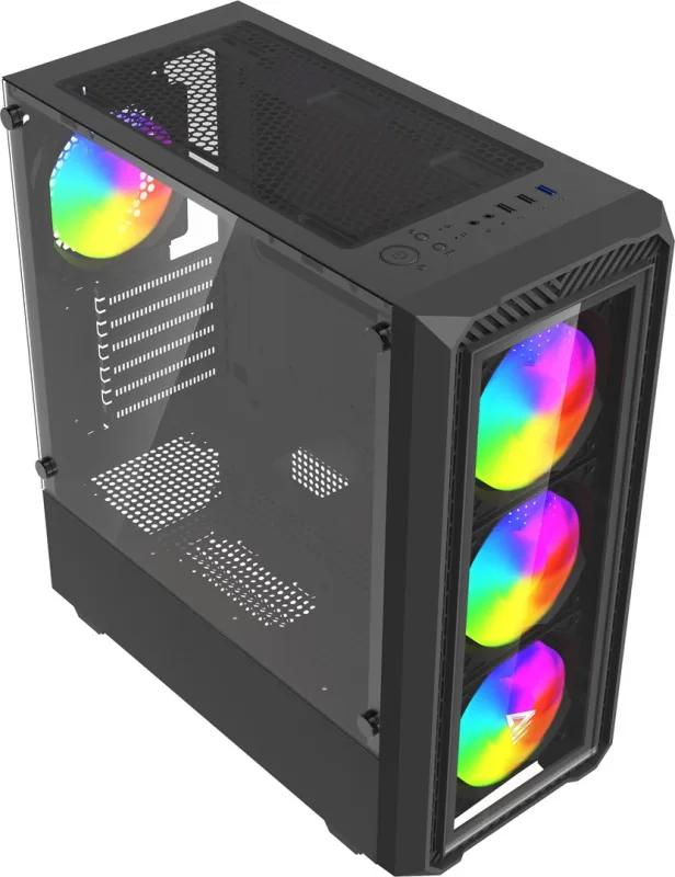 Savio Noctis Glass RGB Cubo Negro