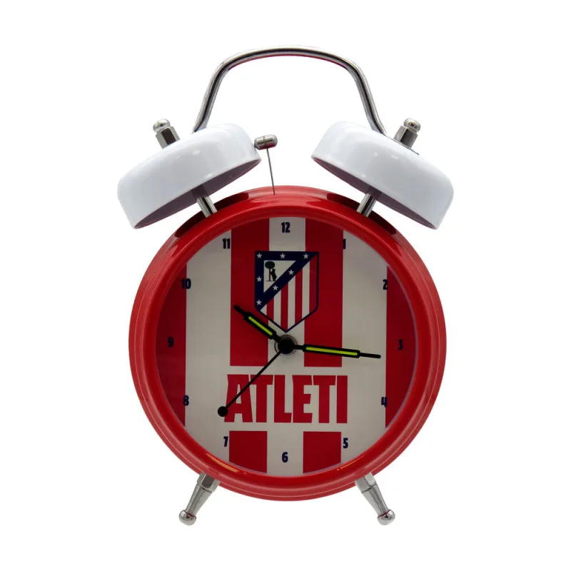 CyP Brands- Atlético de Madrid, Reloj Despertador, Himno Musical, Reloj musical, Color Rojo, Producto oficial