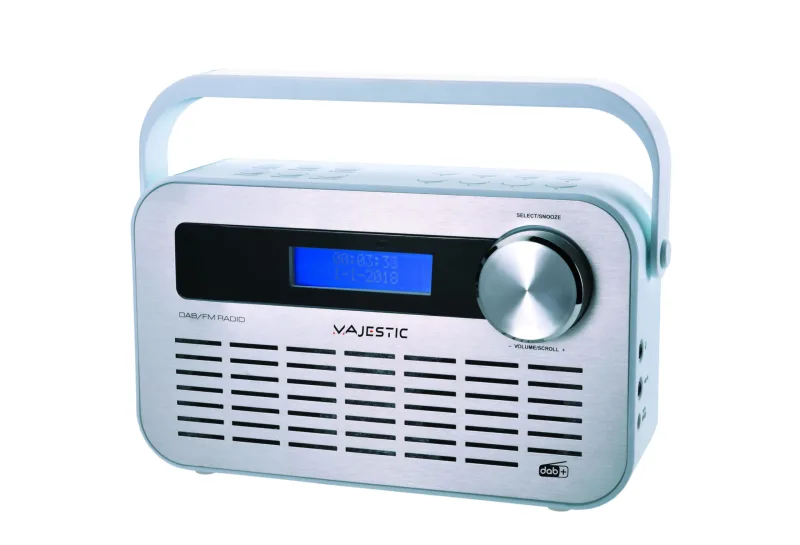 New Majestic DAB-843W radio Portátil Digital Plata