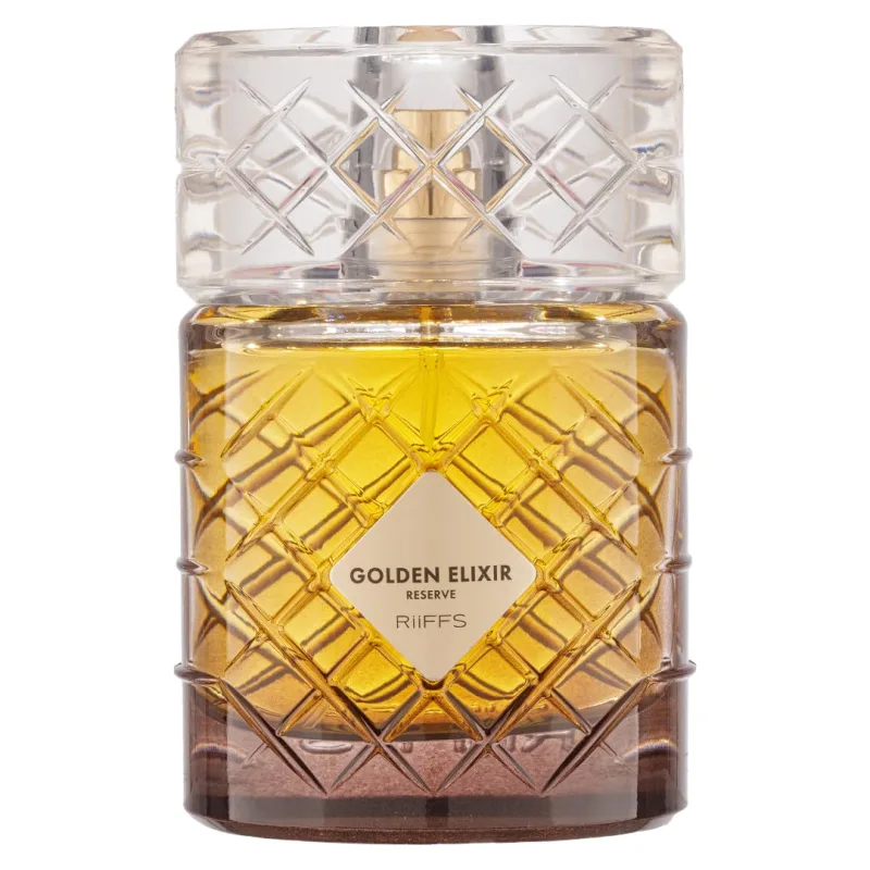 Riiffs Perfumes Golden Elixir Reserve Extrait De Parfum Spray, 3.4 onzas (Unisex)