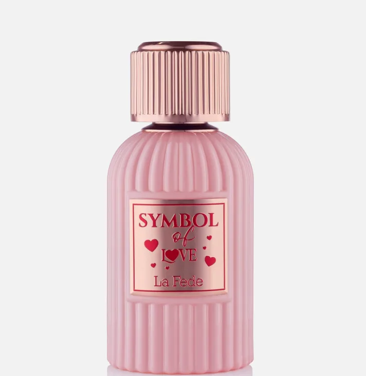 Khadlaj La Fede Symbol of Love Eau de Parfum para mujer, 100 ml, cítricos frescos, jazmín elegante y vainilla cálida