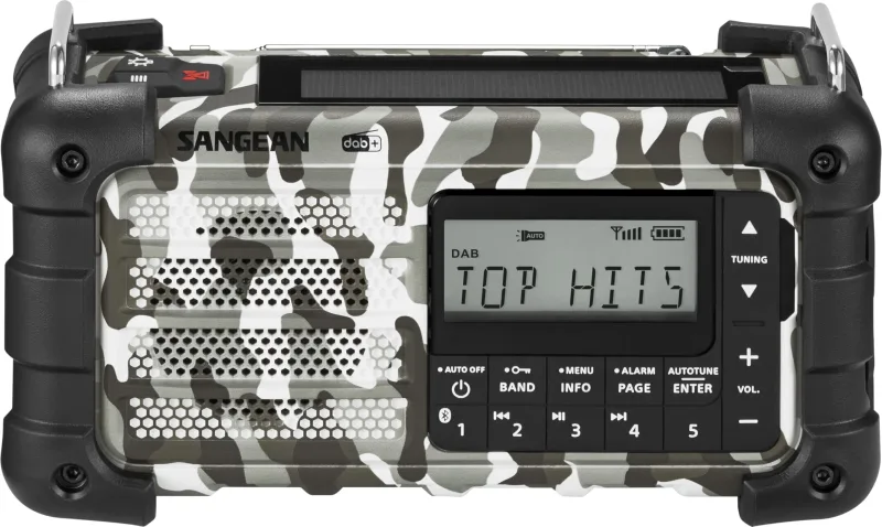 Sangean MMR-99 DAB+ Artic Camo Emergency/Hand Crank/Solar Radio