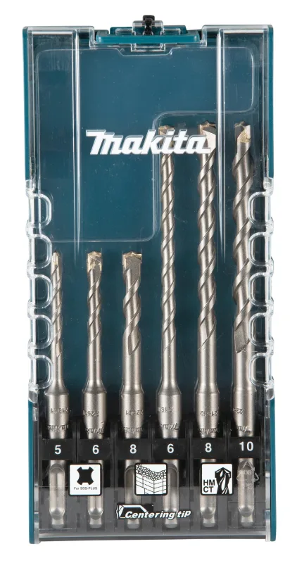 Makita E-15730 SDS-PLUS - Juego de brocas para mampostería (6 piezas)