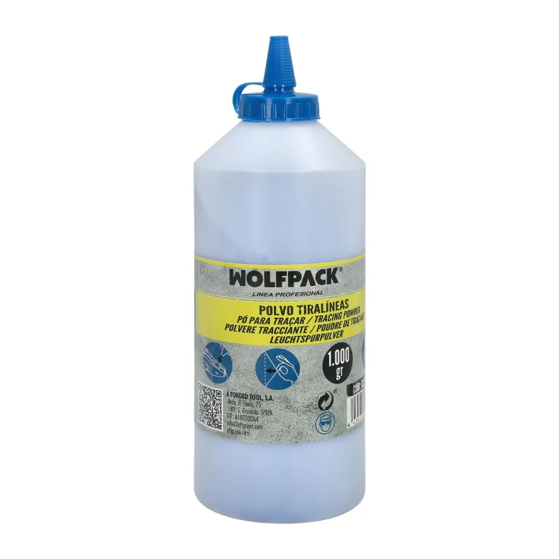 WOLFPACK LINEA PROFESIONAL Polvo Tiralineas Azul Bote 1.000 Gramos Entry