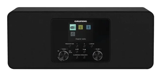 Grundig DTR 4600 2.0 DAB+ Portátil Analógico y digital Negro