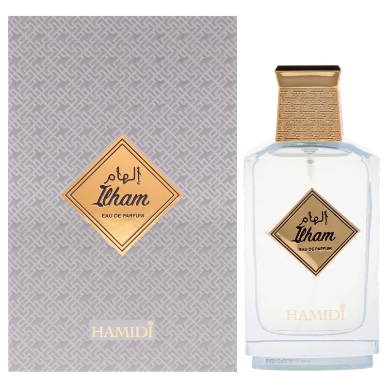 Hamidi Ilham Blue Eau de Parfum For Her, 100 ml, aroma floral árabe con bergamota, nuez moscada, flor de piña y nardo