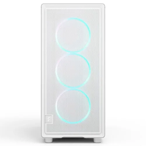 Fractal Design Epoch XL White RGB - Cristal Templado con tonalidad Clara - Caja de PC Gaming de Alto Flujo - Frontal de Malla - Momentum 14 RGB