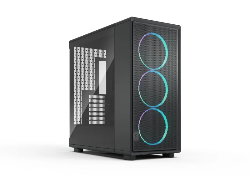 Fractal Design Epoch XL Black RGB - Cristal Templado con Ligera tonalidad - Caja de PC Gaming de Alto Flujo - Frontal de Malla - Momentum 14 RGB