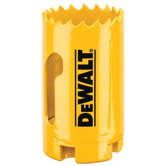 DEWALT DT90309-QZ - Sierra de agujero bimetálica Extreme, Diámetro: 35 mm, Alta resistencia, Dientes HSS, (Para cortar madera - madera con clavos - metal y plásticos)