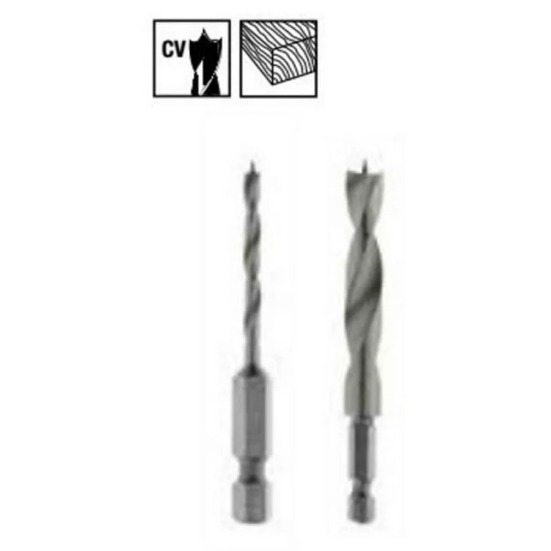 Hikoki tools 781953 - Broca 3 punta conexion 1/4" hexagonal 14x120x70mm