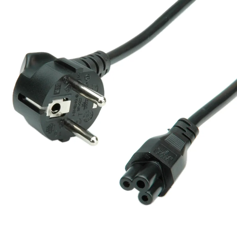Bachmann 304.1054 cable de transmisión Negro 1 m Enchufe tipo E+F IEC C5