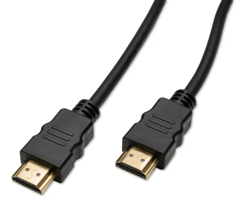 Captiva Cable HDMI a HDMI negro 4K 60Hz 1m enchufe dorado de alta velocidad