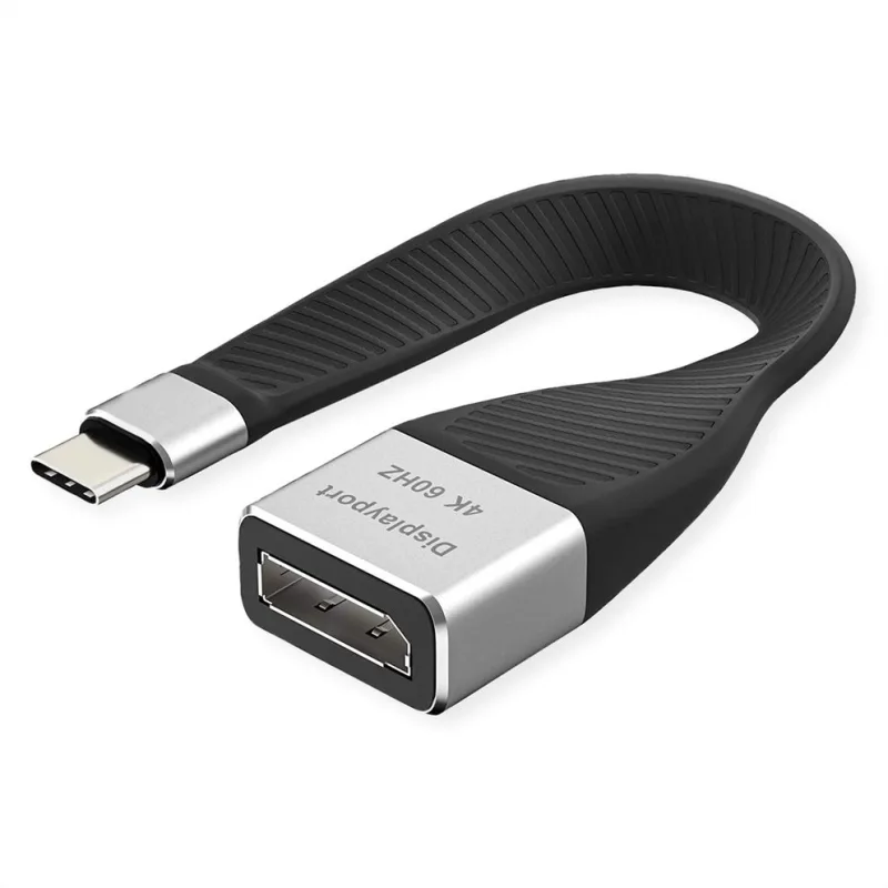 ROLINE 12033240 0,13 m USB Tipo C DisplayPort Negro