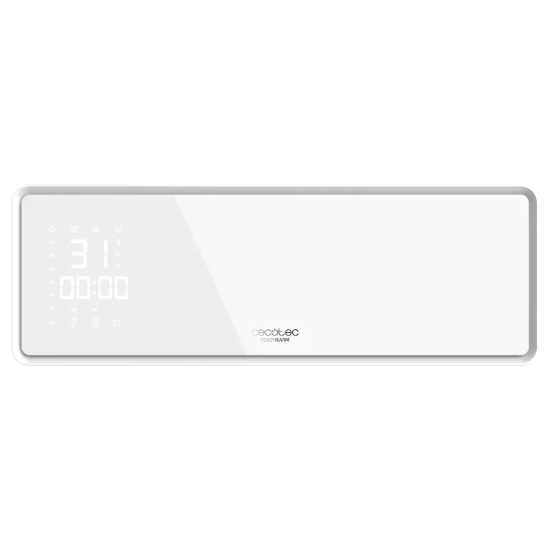 Cecotec Calefactor Cerámico de Pared con Pantalla LED y Mando a Distancia Ready Warm 5310 PowerBox Ceramic. 2000W, 3 Modos, Temporizador 24h, Oscilación, IP23, Kit de Montaje, Cobertura 20m2