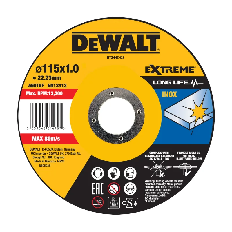 DeWALT DT3442-QZ accesorio para amoladora angular Corte del disco