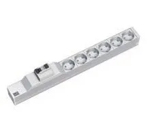 Bachmann 333.411 unidad de distribución de energía (PDU) 6 salidas AC 1U Gris, Plata