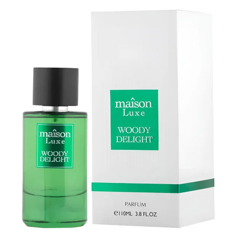 Hamidi Maison Luxe Woody Delight - Woody, Earthy, Citrus, Aromatic - Parfum Spray Long-Lasting Fragrance for Women, 3.8 Ounce / 110 ml
