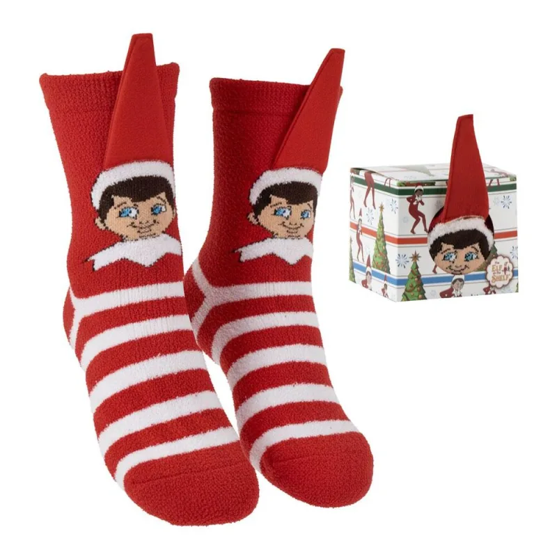Calcetin Antideslizante Navideño The Elf diseño cómodo y seguro para casa o guardería | Calcetines The Elf antideslizantes para niños