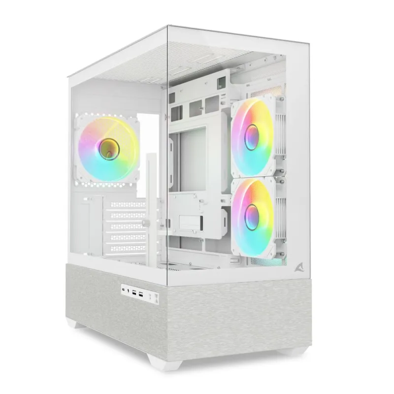 Sharkoon MK7 Blanco, Carcasa de PC mATX, ARGB