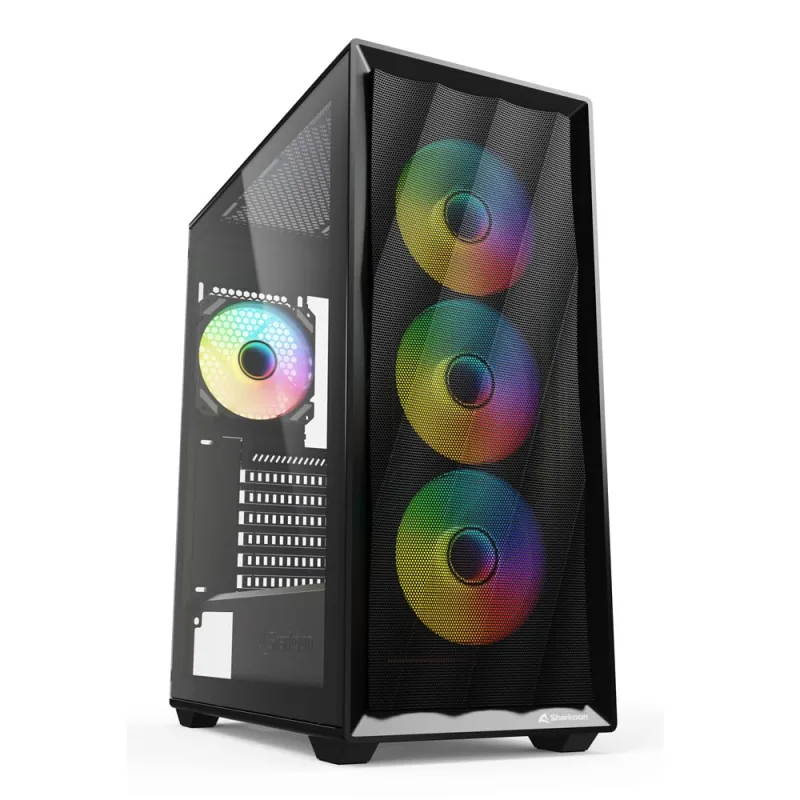 Sharkoon VK4 ARGB Negro, Caja de PC ATX