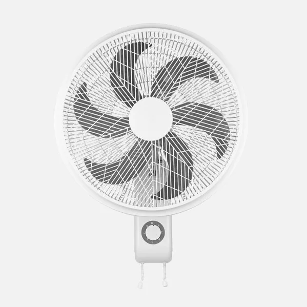 ABRILA - Ventilador de Pared Amici 75W | 3 Velocidades y 6 Aspas | Oscilante y Orientable | Diseño Compacto | 65x52x30 cm