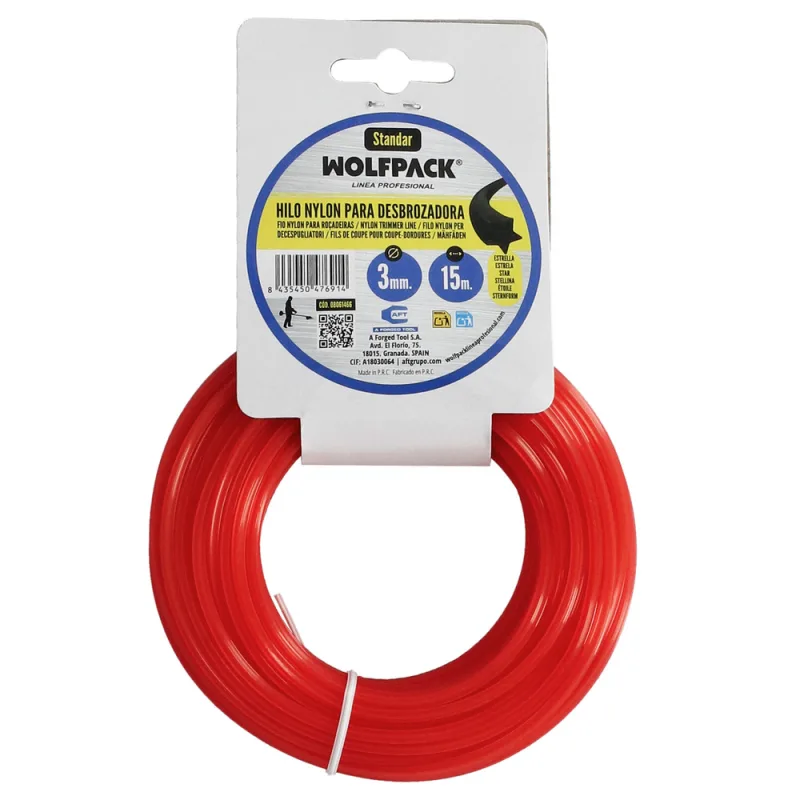 Hilo nylon estrella 3,0mm (rollo 15mt.)